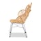 Baxton Studio Garan Modern Bohemian Natural Brown Rattan and Black Metal Accent Chair 211-12745-ZORO - alternate 7